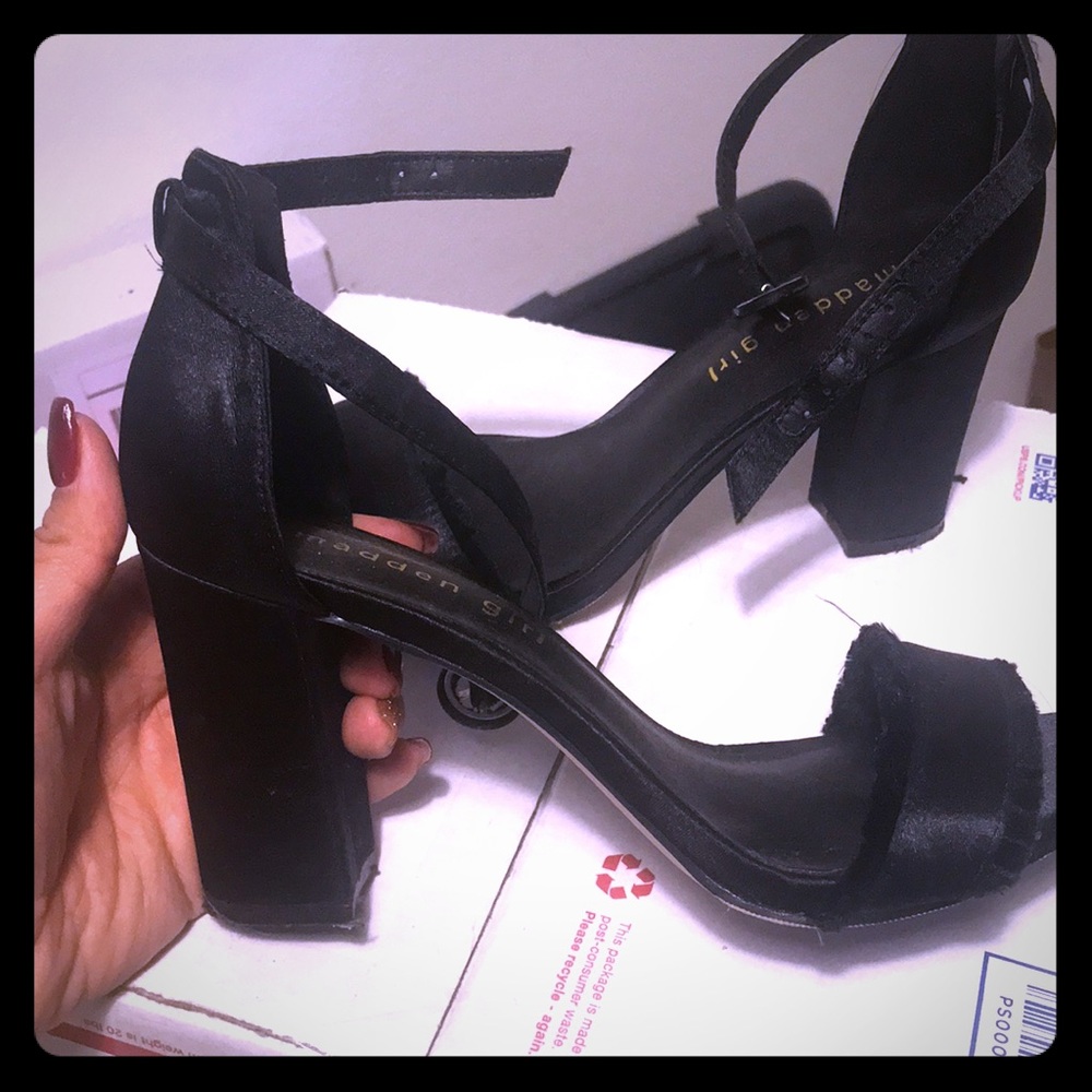 Black Madden Girl block Heels
